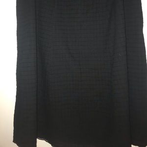 Euleen Fisher Lg Black Organic Cotton full skirt